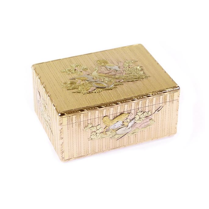 Louis XV coloured gold rectangular box | MasterArt